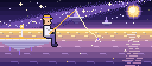Astral Sea fishing scene