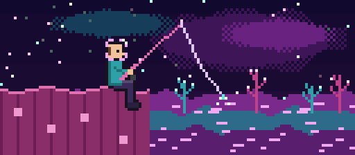 Nebula Reef fishing scene