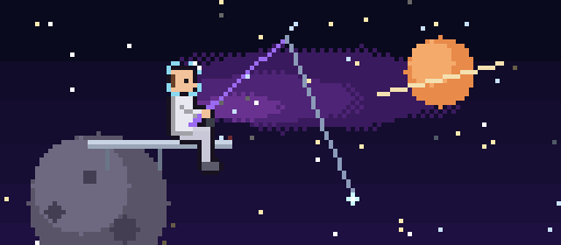 Deep Space fishing scene